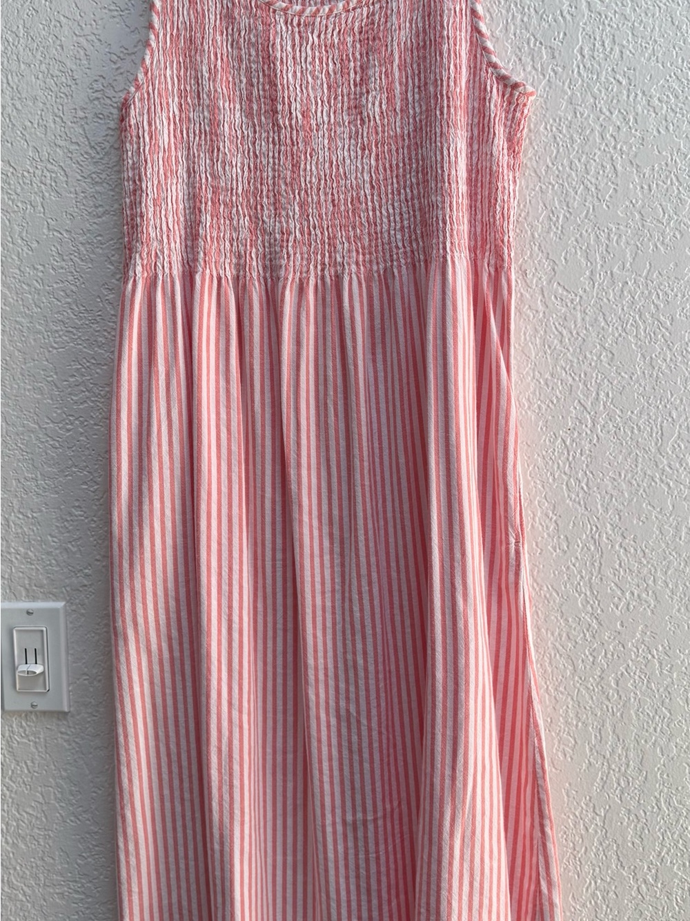 croft & barrow Pink and White Striped Sundress